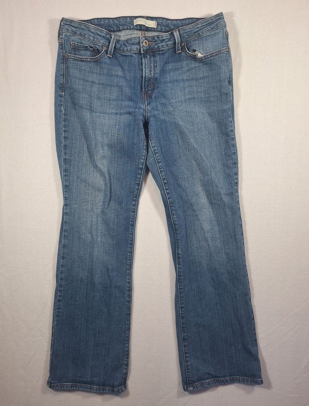Levi's 545 Jeans Women's 12 Medium Low Boot Cut Blue Denim Stretch Y2K 0409